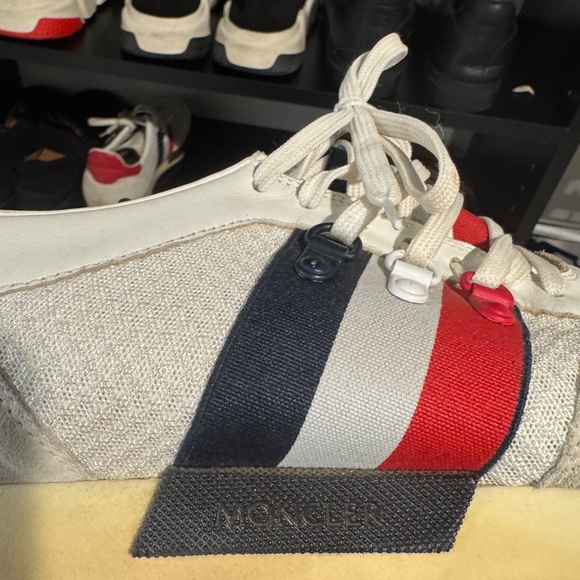 Moncler Multicolor Fabric and Suede Lace Up Sneakers Size 43 - Picture 4 of 5